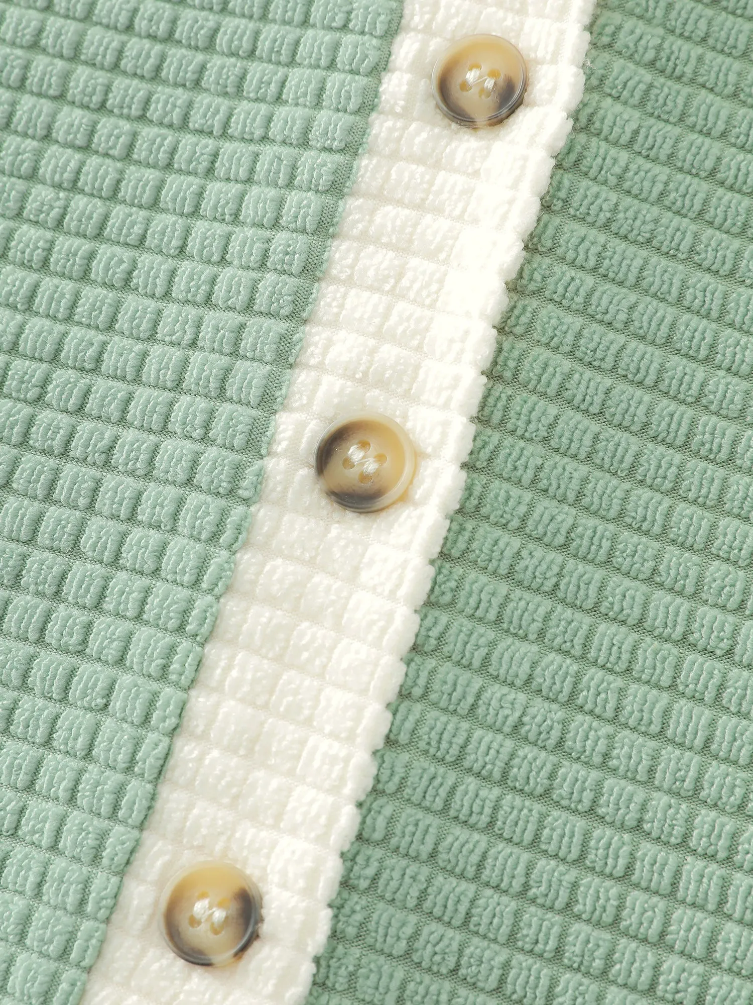 Textured Colorblock Collar Midi Dress sold by Bloomchic product image thumbnail 5