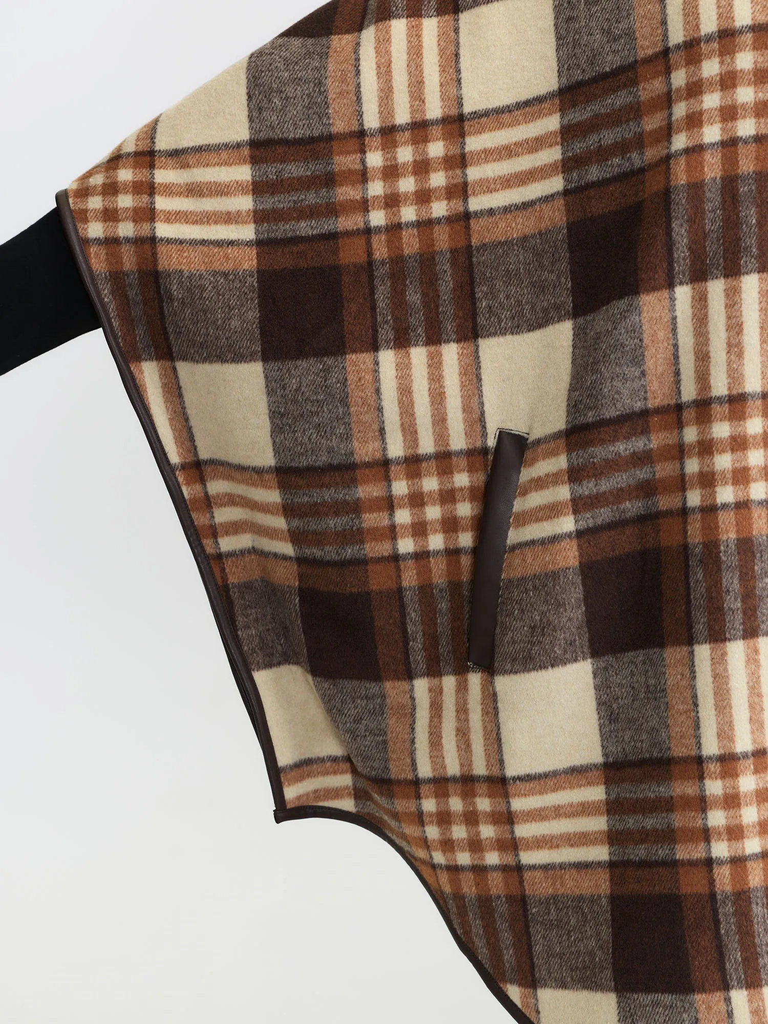 Plaid Print Collar Pockets Coat sold by Bloomchic product image thumbnail 4