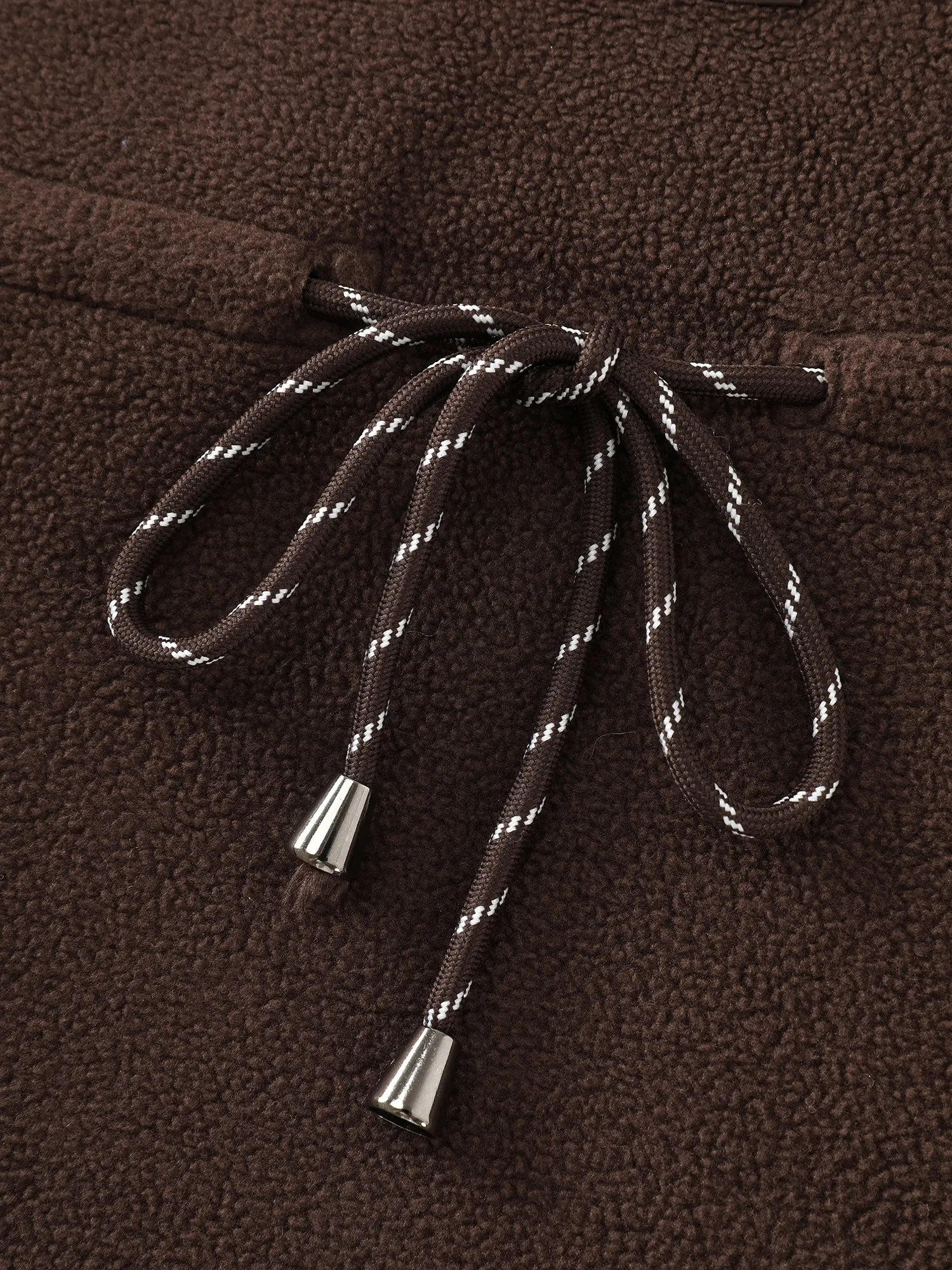 Dacron Drawstring Waist Zipper Sweatshirt sold by Bloomchic product image thumbnail 5