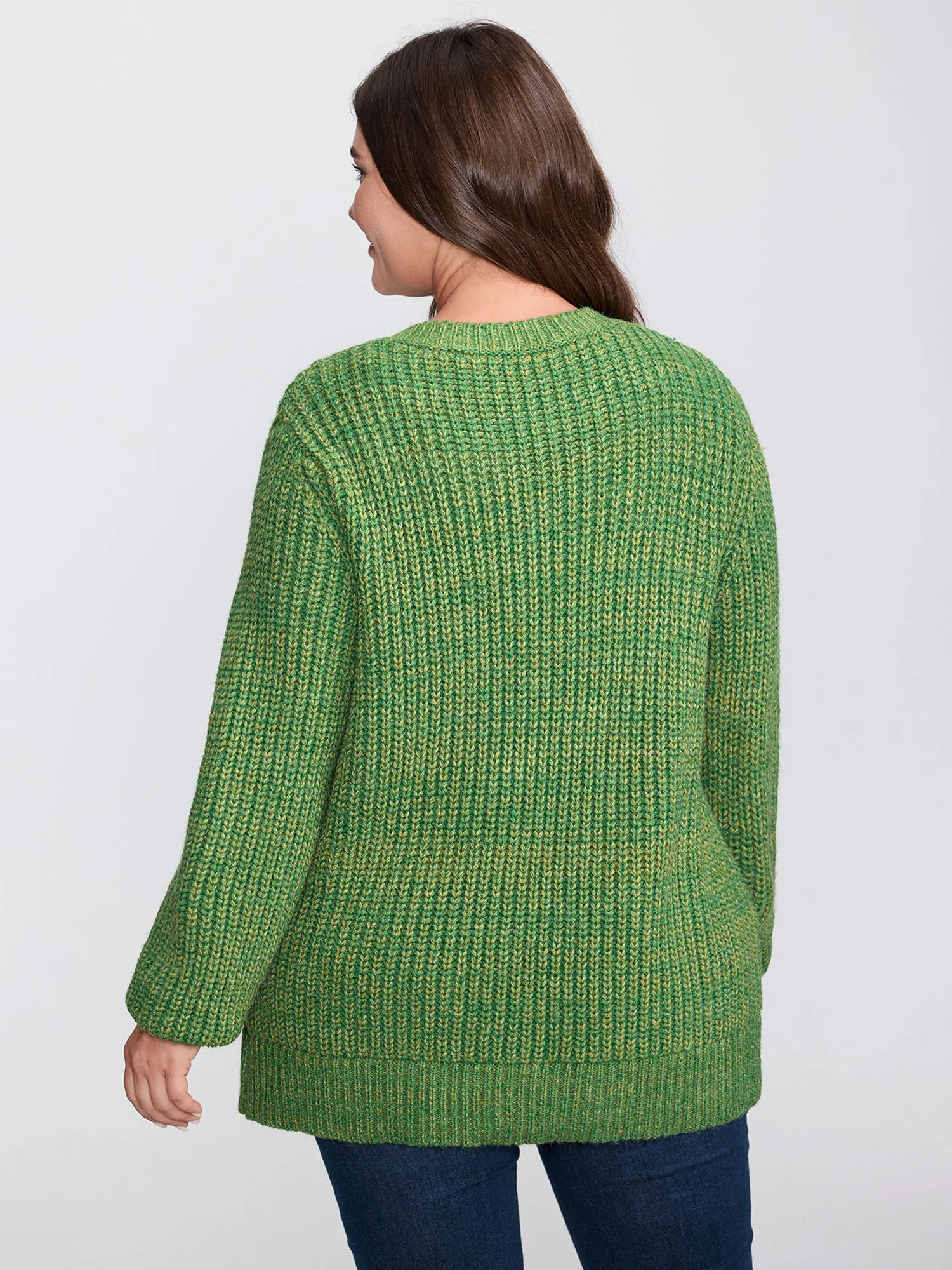 Heather Pockets Button Knit Cardigan sold by Bloomchic product image thumbnail 5