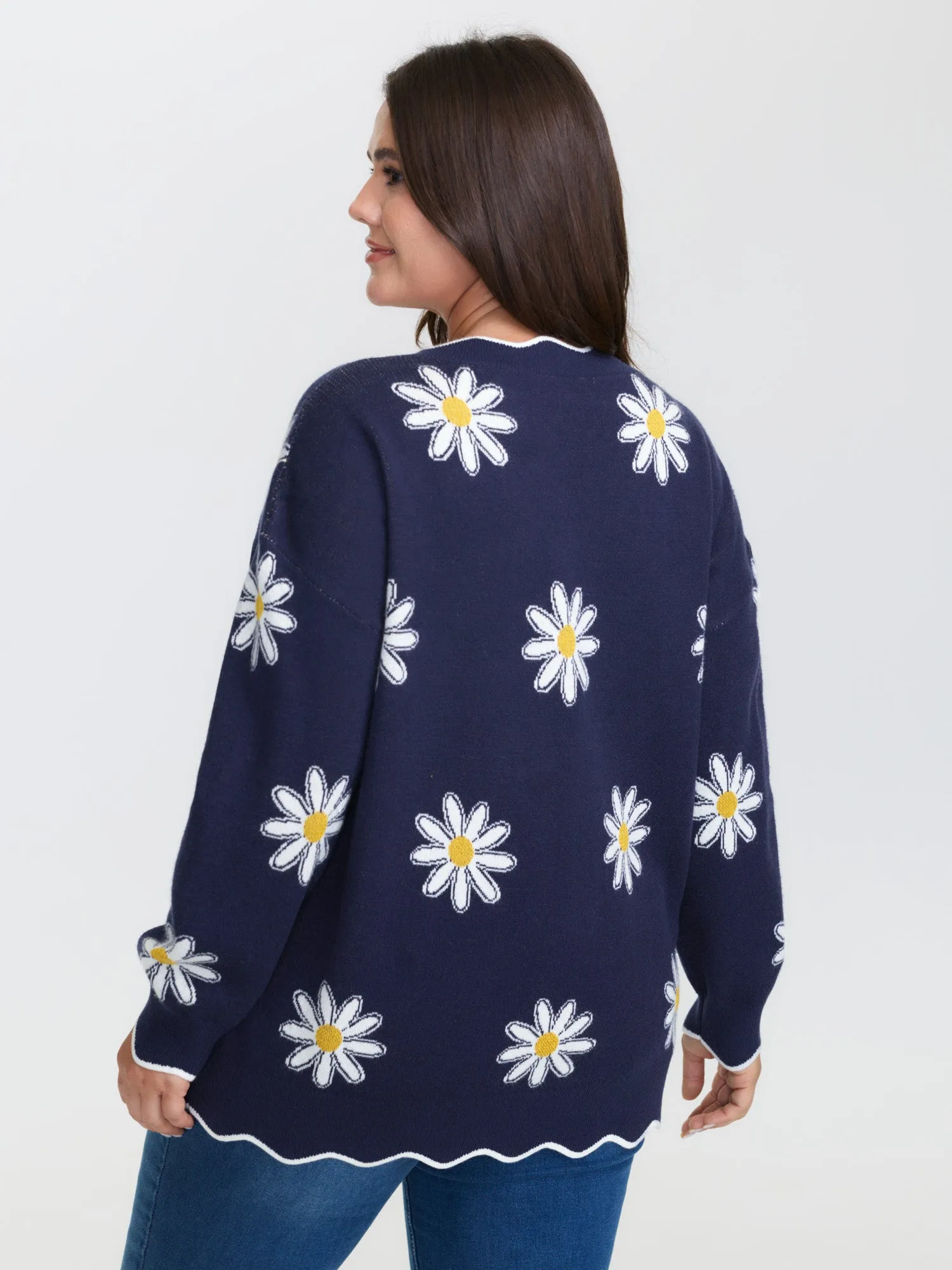 Supersoft Floral Print Stretchy Pullover sold by Bloomchic product image thumbnail 4