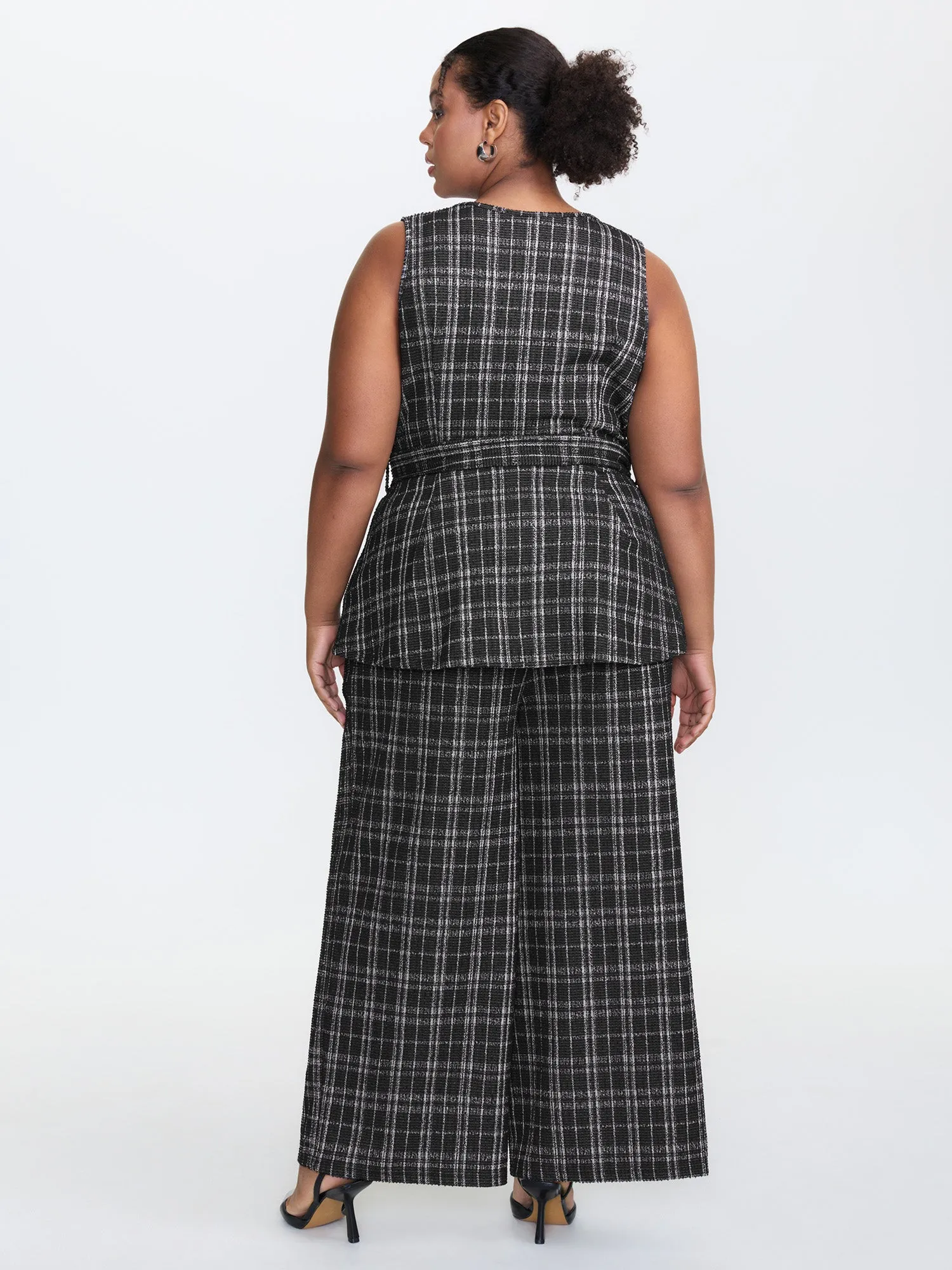 2-in-1 Stretchy Tweed Jumpsuit sold by Bloomchic product image thumbnail 5