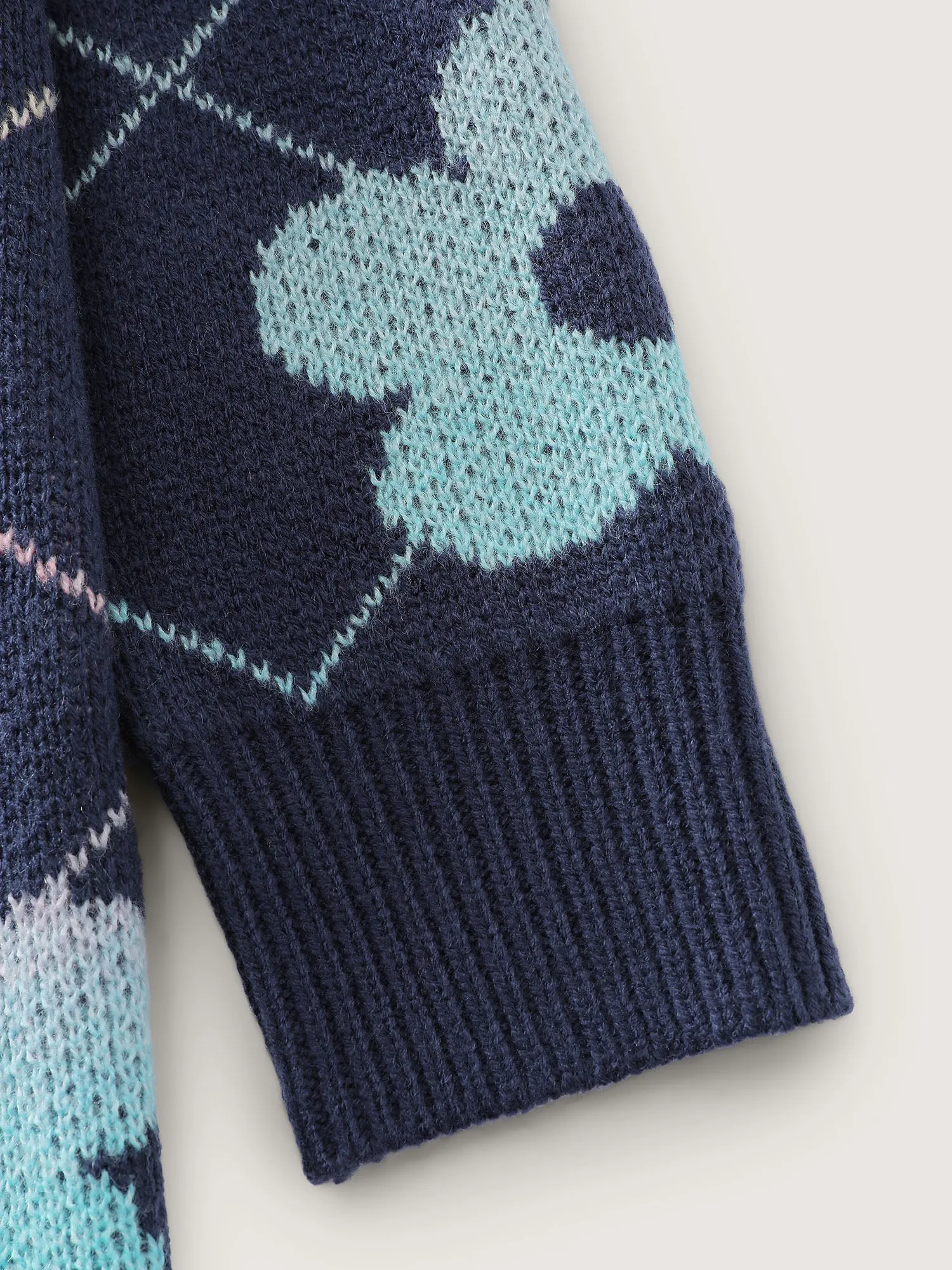 Floral Color Gradient Round Neck Pullover sold by Bloomchic product image thumbnail 5