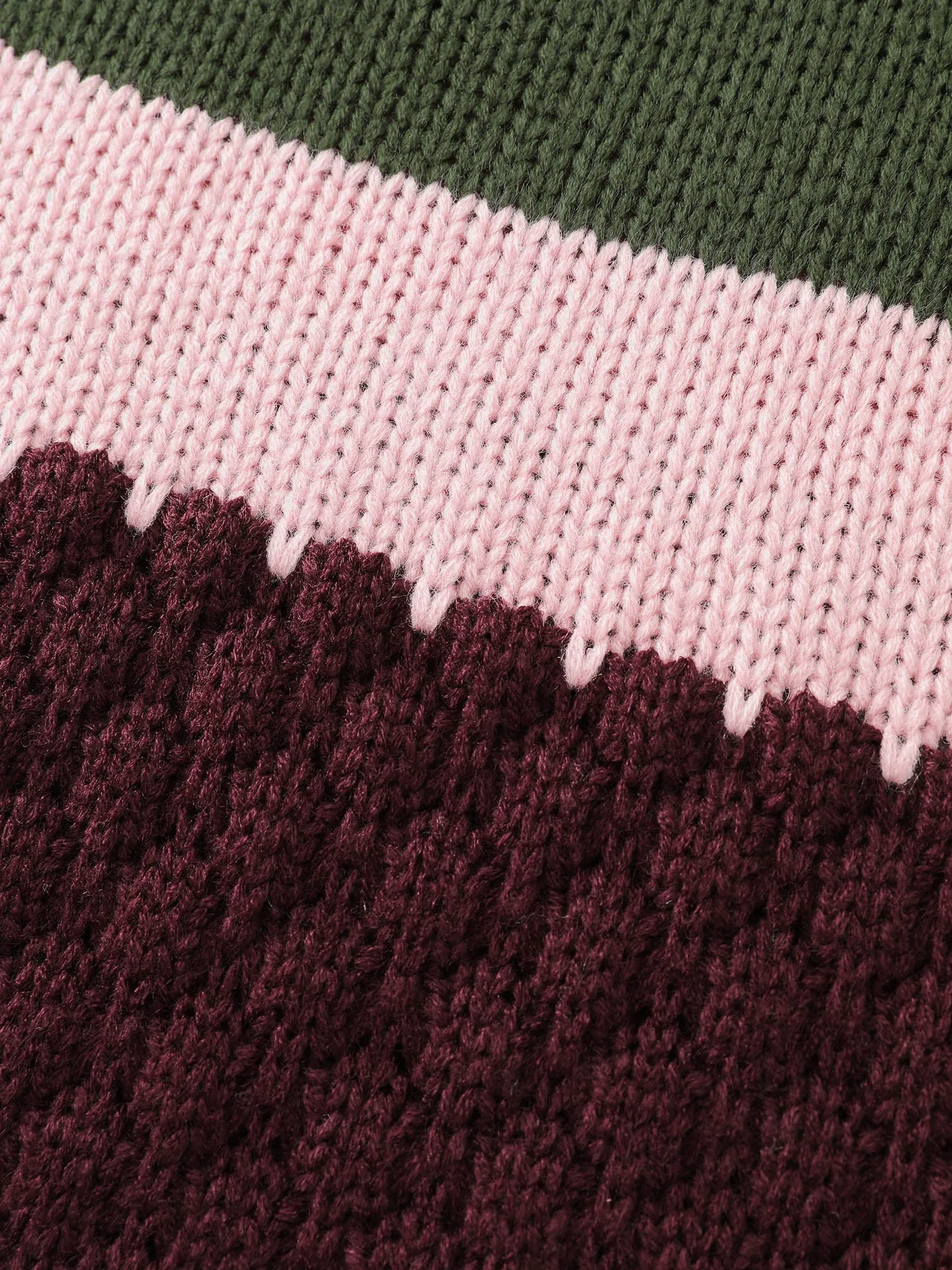 Colorblock Textured Ribbed Hem Pullover sold by Bloomchic product image thumbnail 5