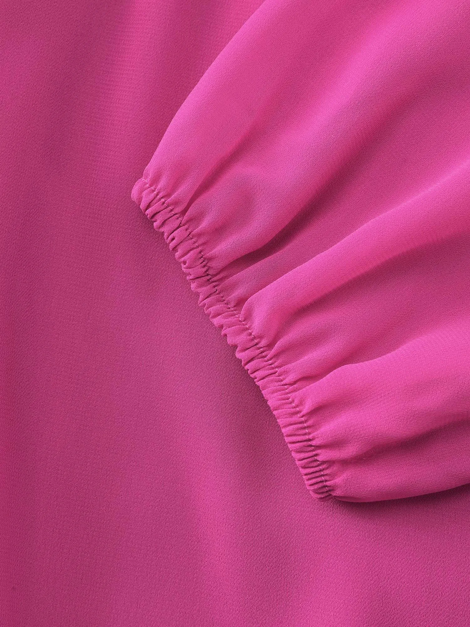 Ruffled Stretchy Waist-Tie Maxi Dress sold by Bloomchic product image thumbnail 5