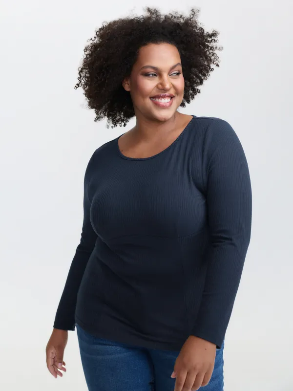 Round Neck Full Sleeve T-Shirt sold by Bloomchic