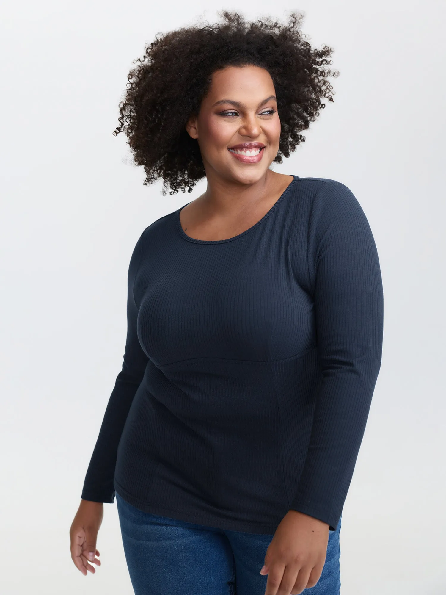 Round Neck Full Sleeve T-Shirt sold by Bloomchic