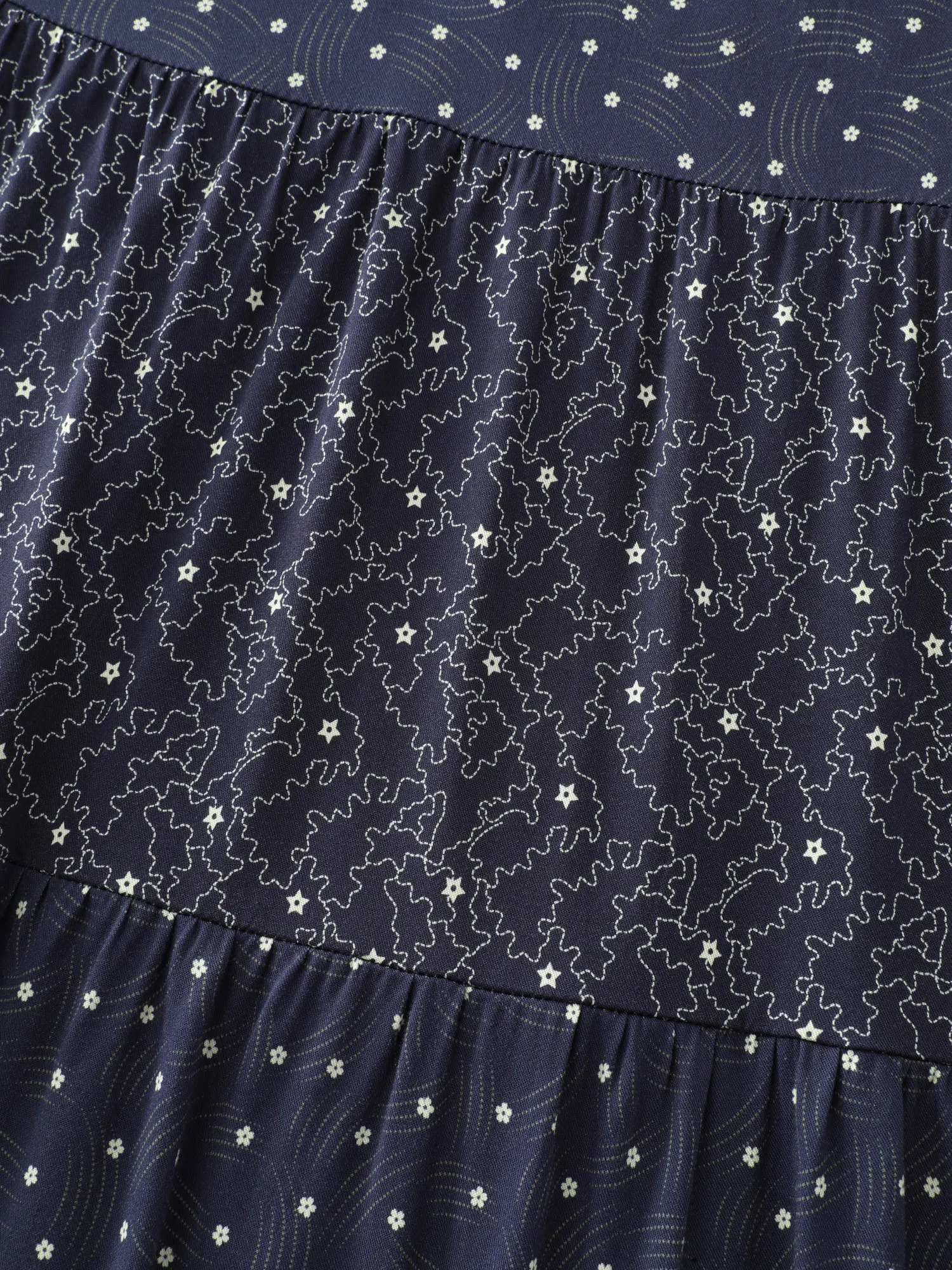 Polka Dots Print Tiered Flowy Maxi Dress sold by Bloomchic product image thumbnail 5