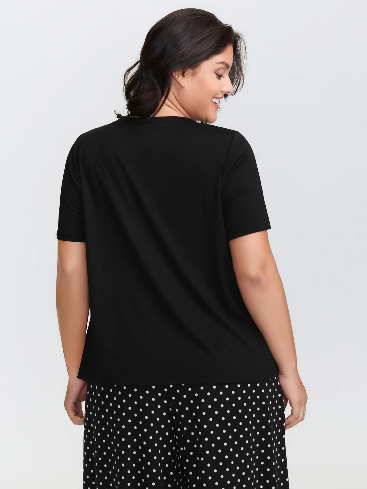 Cute Cat Polka Dots Print Sleepwear Set sold by Bloomchic product image thumbnail 4