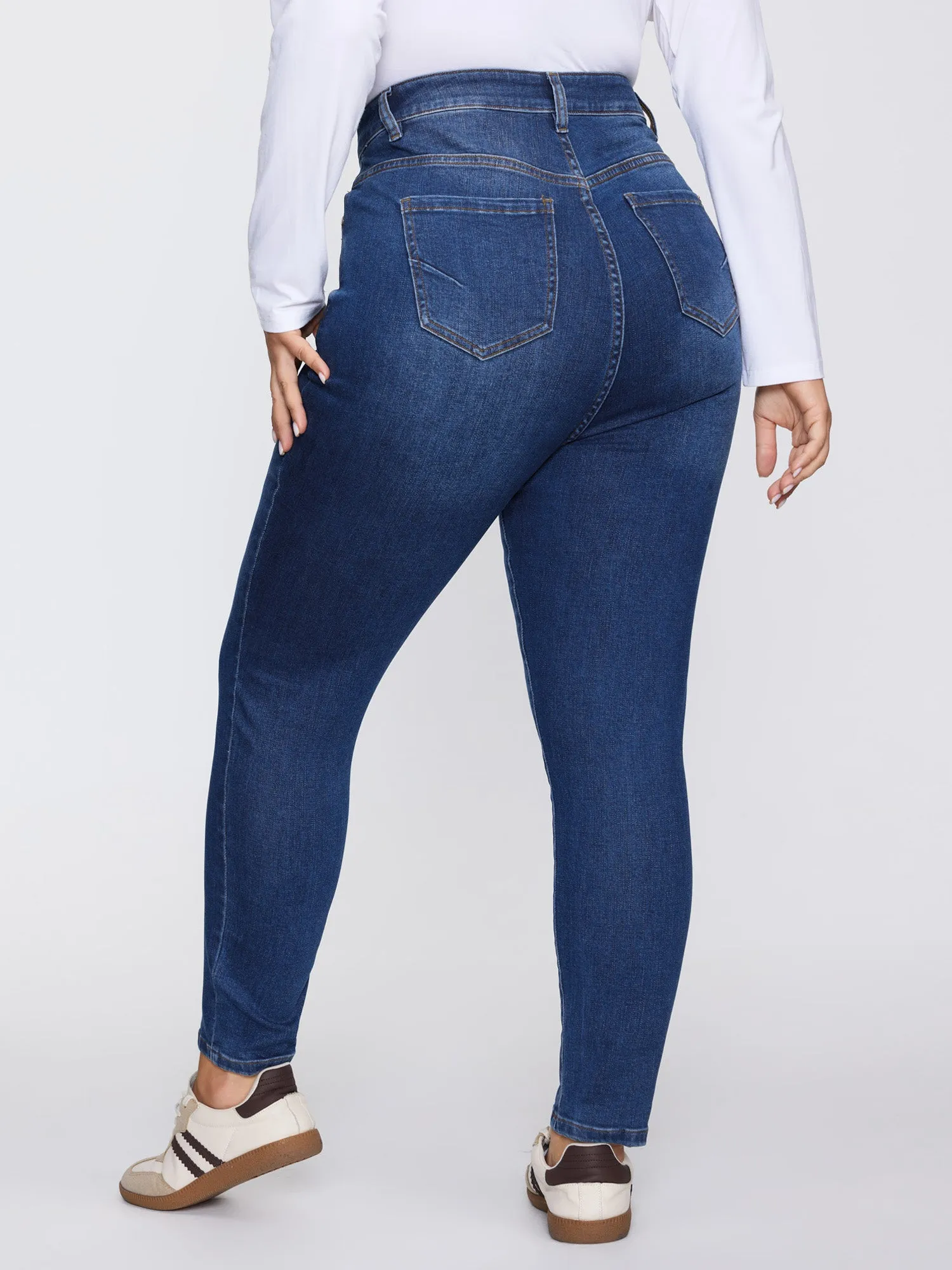 Everyday Moderate Stretch Skinny-Fit Cropped Jeans sold by Bloomchic product image thumbnail 5