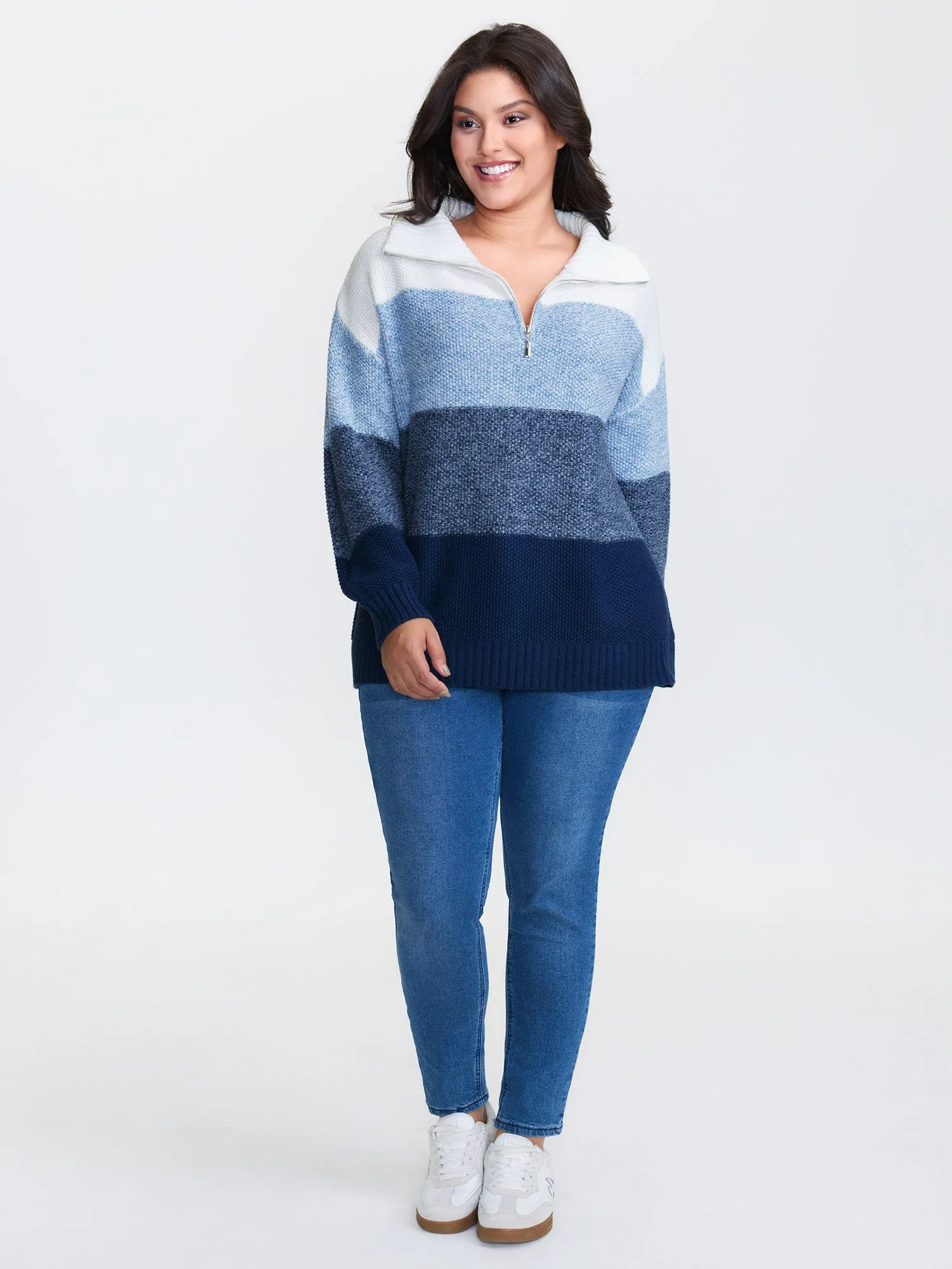 Polo Colorblock Half-Zipper Pullover sold by Bloomchic product image thumbnail 3