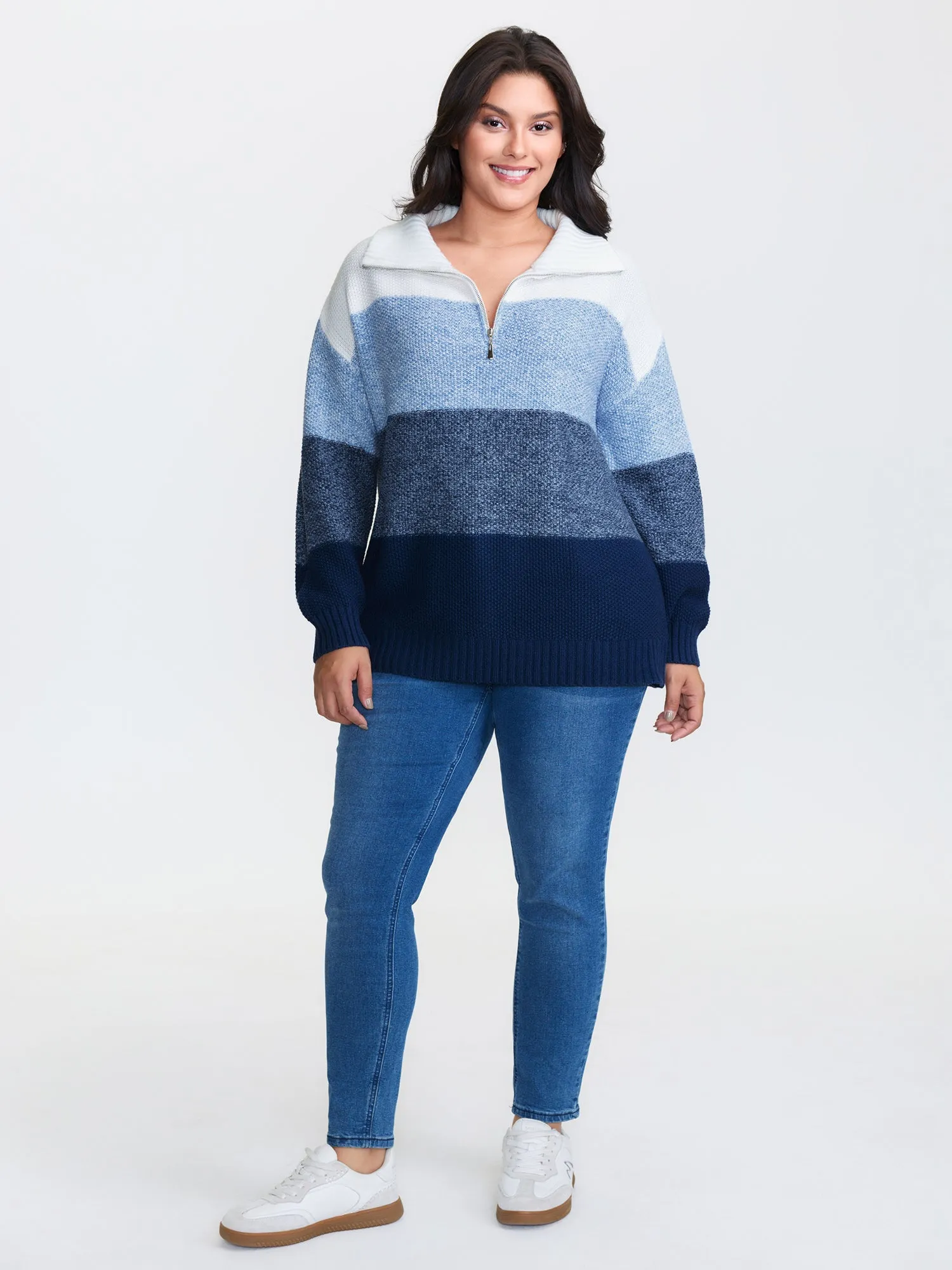 Polo Colorblock Half-Zipper Pullover sold by Bloomchic product image thumbnail 2