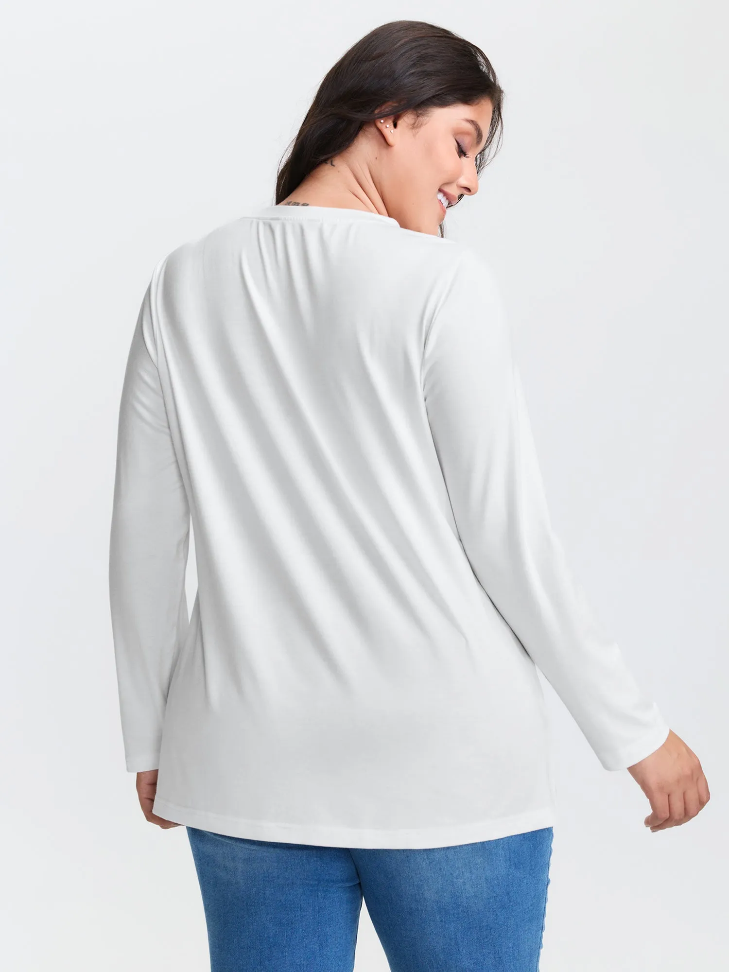 Girls Brunch Pattern Round Neck T-Shirt sold by Bloomchic product image thumbnail 4