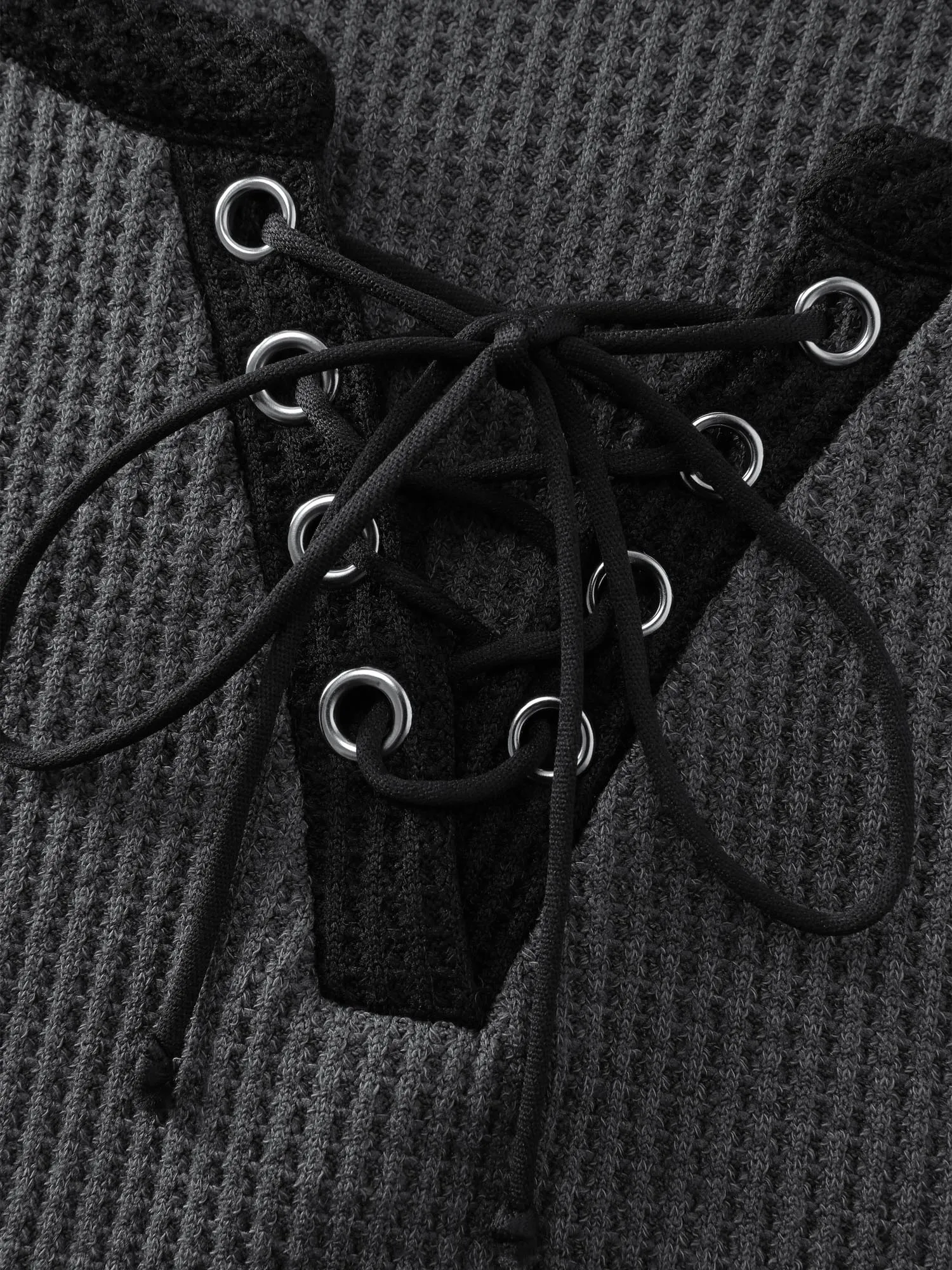 Color Contrast Stripe Textured Cross-Tie T-Shirt sold by Bloomchic product image thumbnail 5