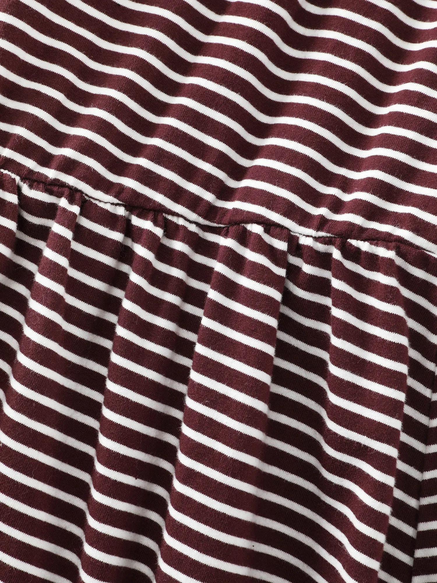 Stripe Scoop Neck Cinched-Waist T-Shirt sold by Bloomchic product image thumbnail 5