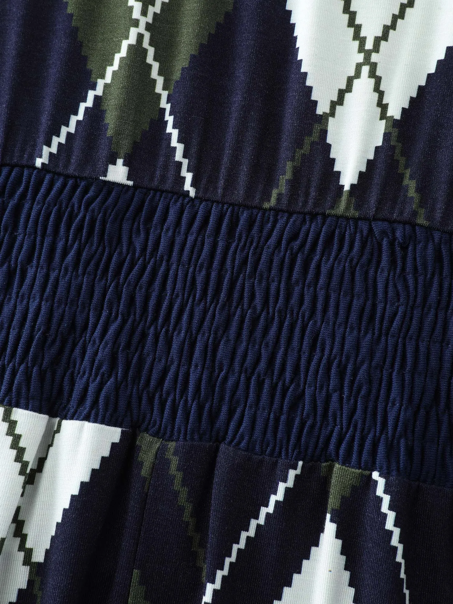 Cable Knit Geometric Print Midi Dress sold by Bloomchic product image thumbnail 5