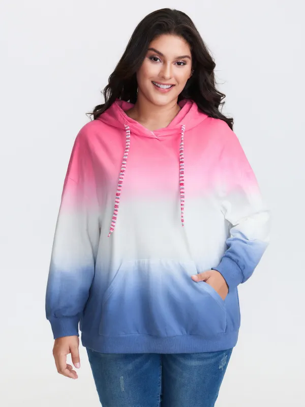 Pure Cotton Dip Dyed Sweatshirt sold by Bloomchic