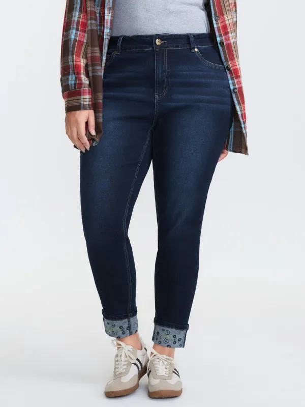 Mid Rise Skinny-Fit Jeans sold by Bloomchic
