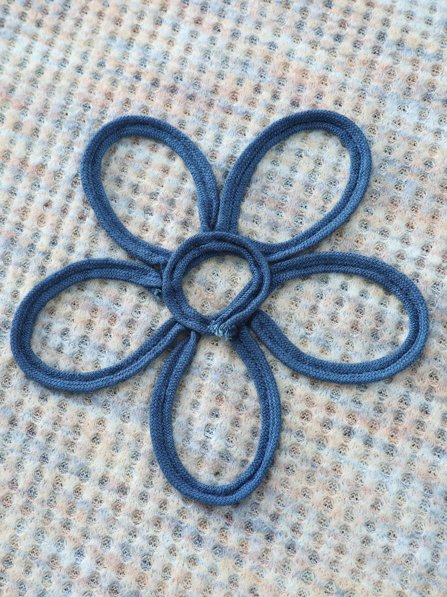 Textured Floral Braided Embroidery Sweatshirt sold by Bloomchic product image thumbnail 5