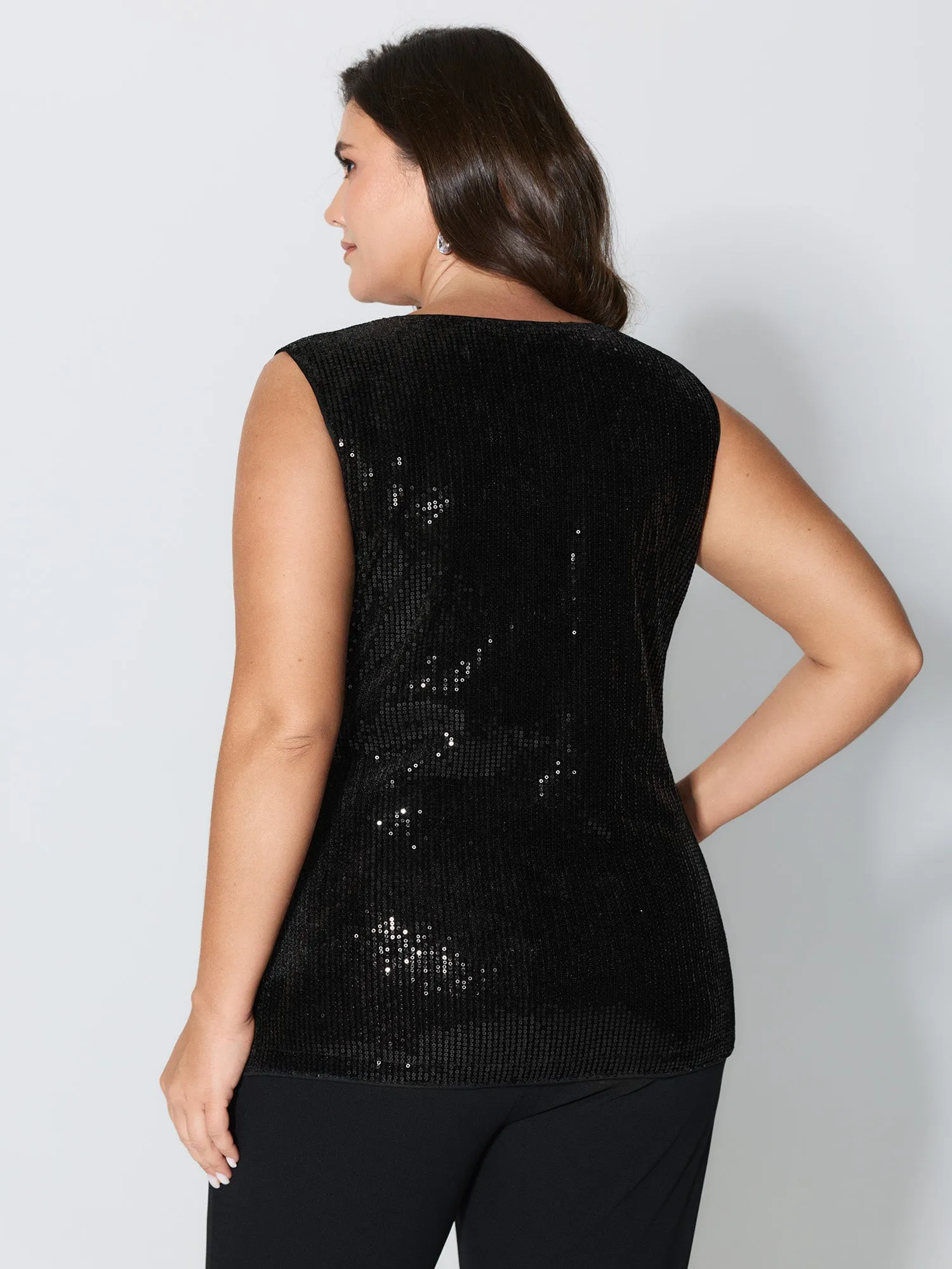 Sparkle Hour Sequin Tank Top sold by Bloomchic product image thumbnail 5