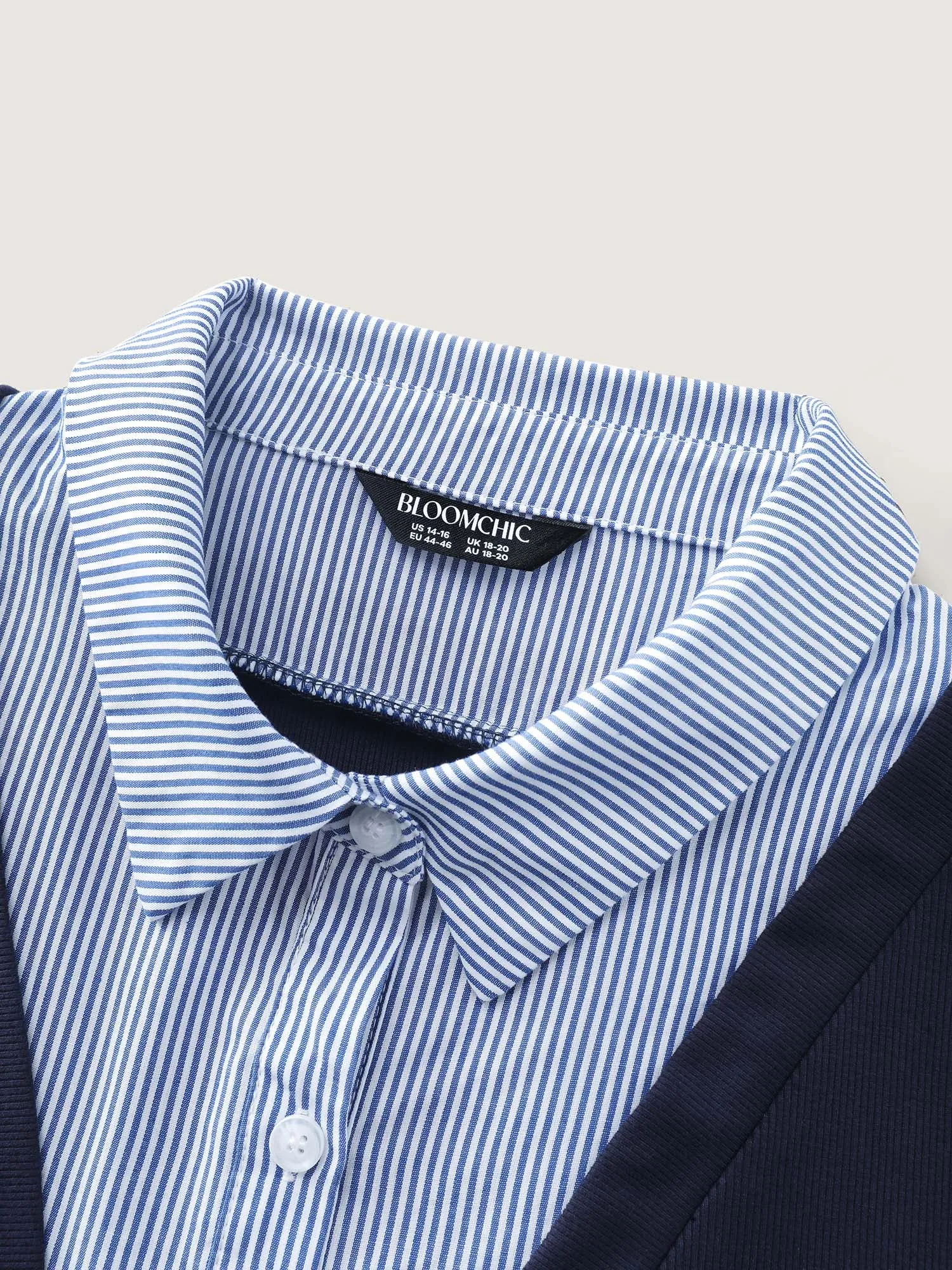 2-in-1 Color Contrast Woven T-Shirt sold by Bloomchic product image thumbnail 5