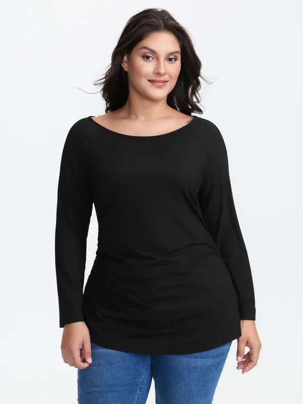 Supersoft Boat Neck T-Shirt sold by Bloomchic