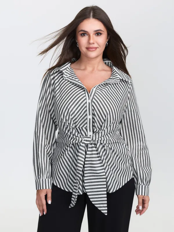 Pure Cotton Knotted Waist Blouse sold by Bloomchic