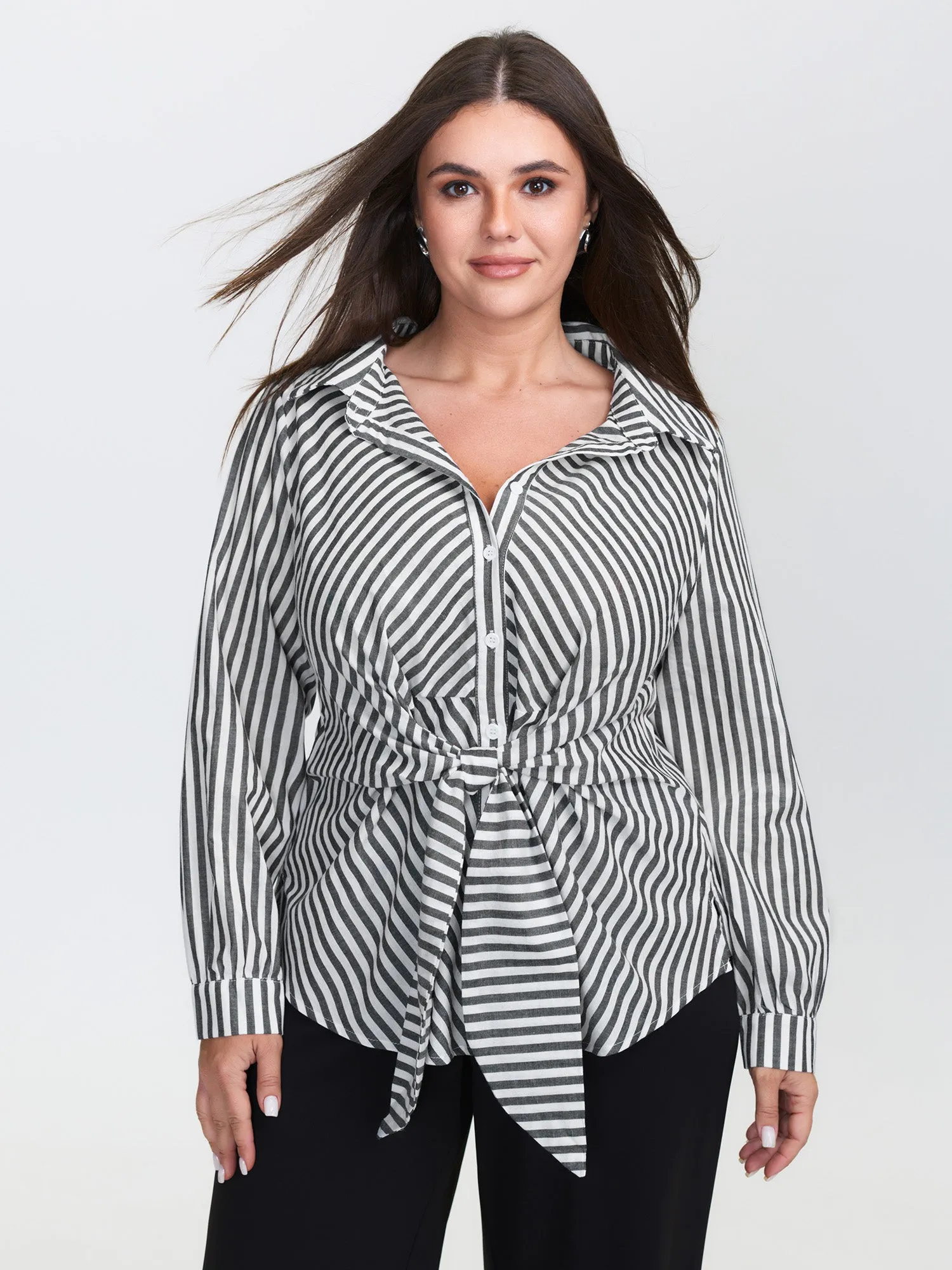 Pure Cotton Knotted Waist Blouse sold by Bloomchic