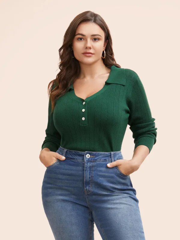 Supersoft Essentials Polo Neck Button Up Pullover sold by Bloomchic