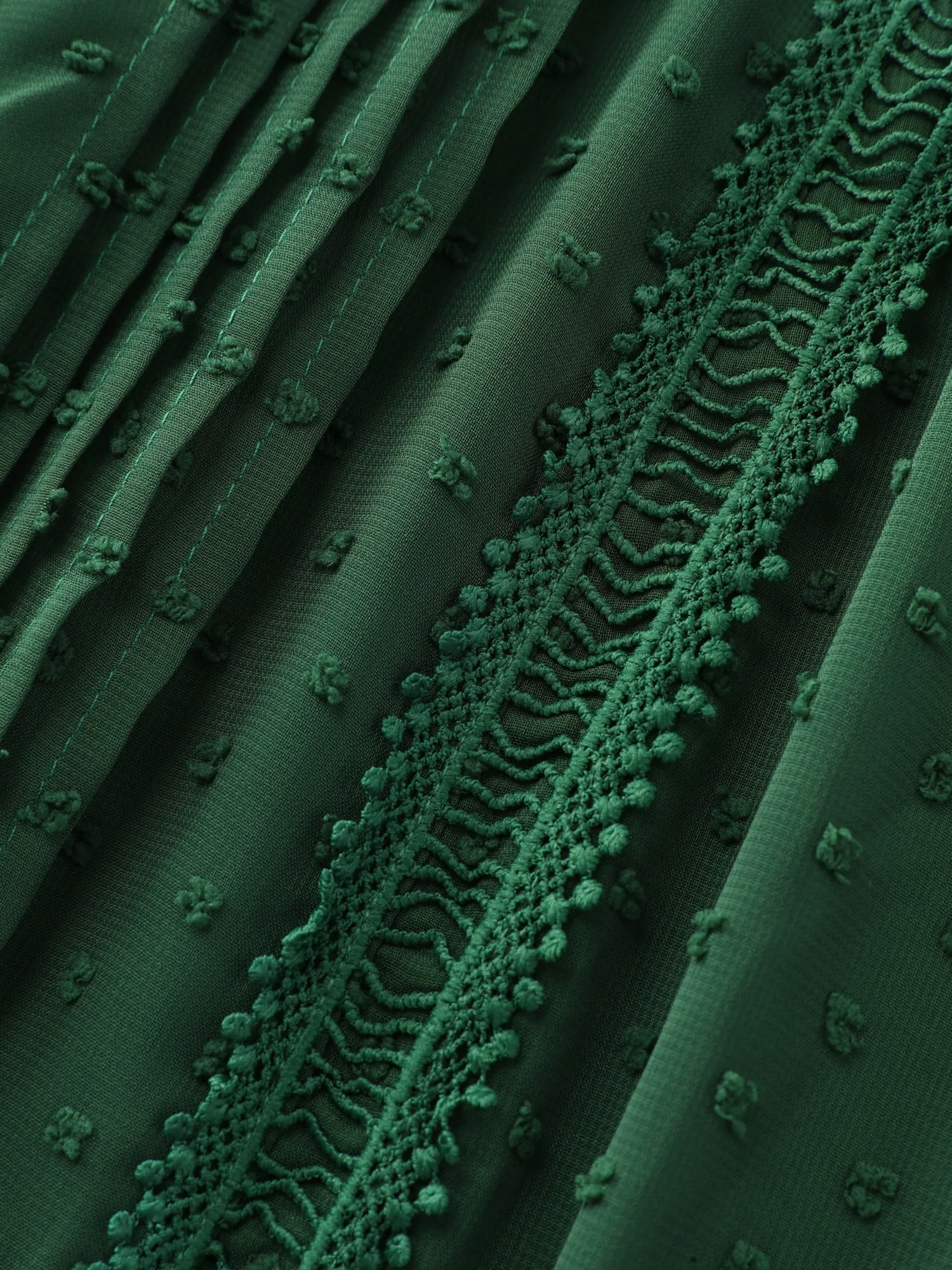 Textured Tiered Ruffled Neckline Midi Dress sold by Bloomchic product image thumbnail 5