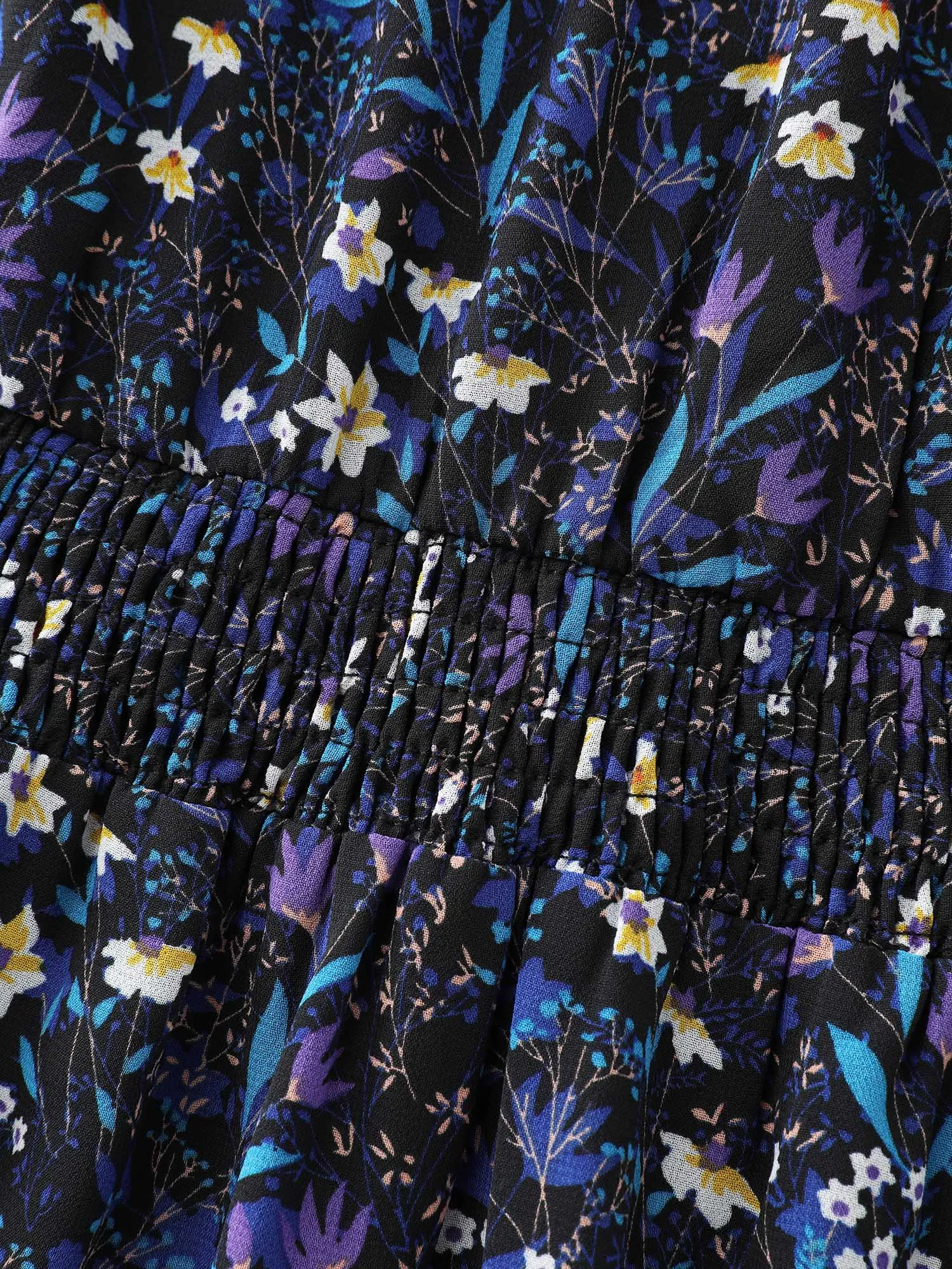 Floral Back-Tie Pockets Midi Dress sold by Bloomchic product image thumbnail 5