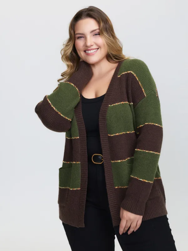 Textured Front-Open Heather Knit Cardigan sold by Bloomchic