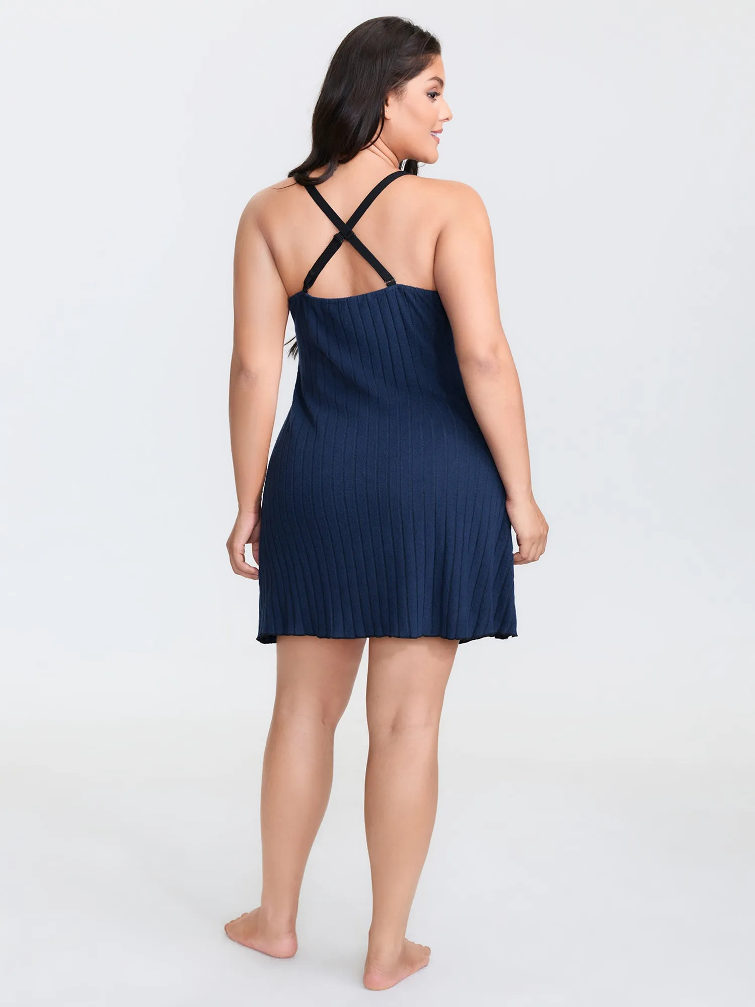 Night-In Lace Deep Neckline Nightgown sold by Bloomchic product image thumbnail 4