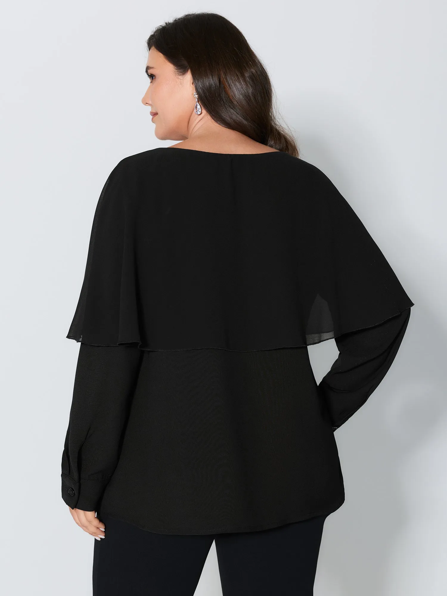 Layered Diamond Buttons Blouse sold by Bloomchic product image thumbnail 4