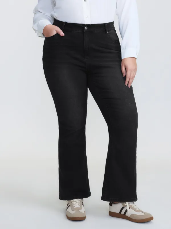 Mid-Rise Everyday Bootcut Jeans sold by Bloomchic