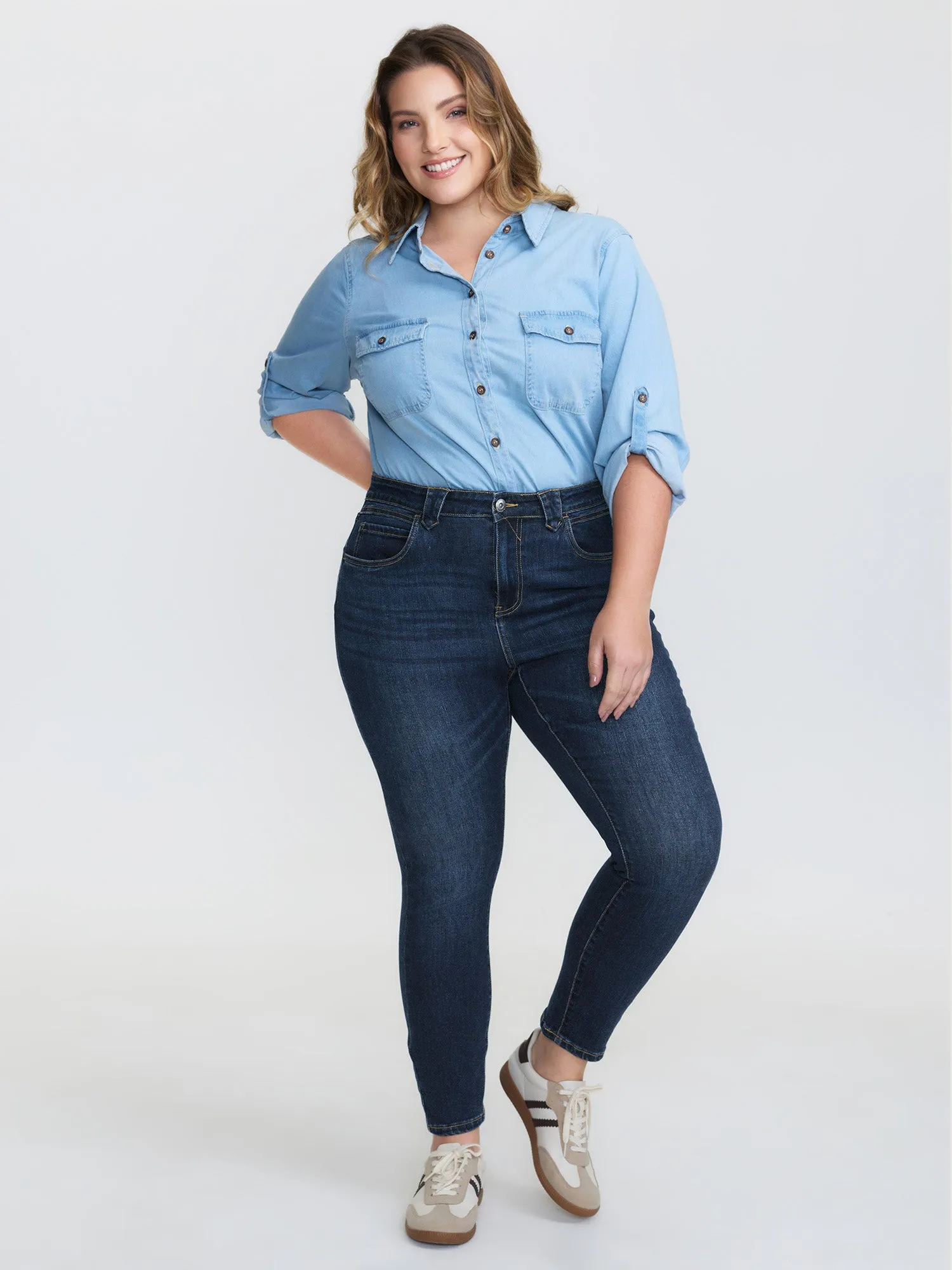Supersoft Mid-Rise Everyday Bootcut Jeans sold by Bloomchic product image thumbnail 2