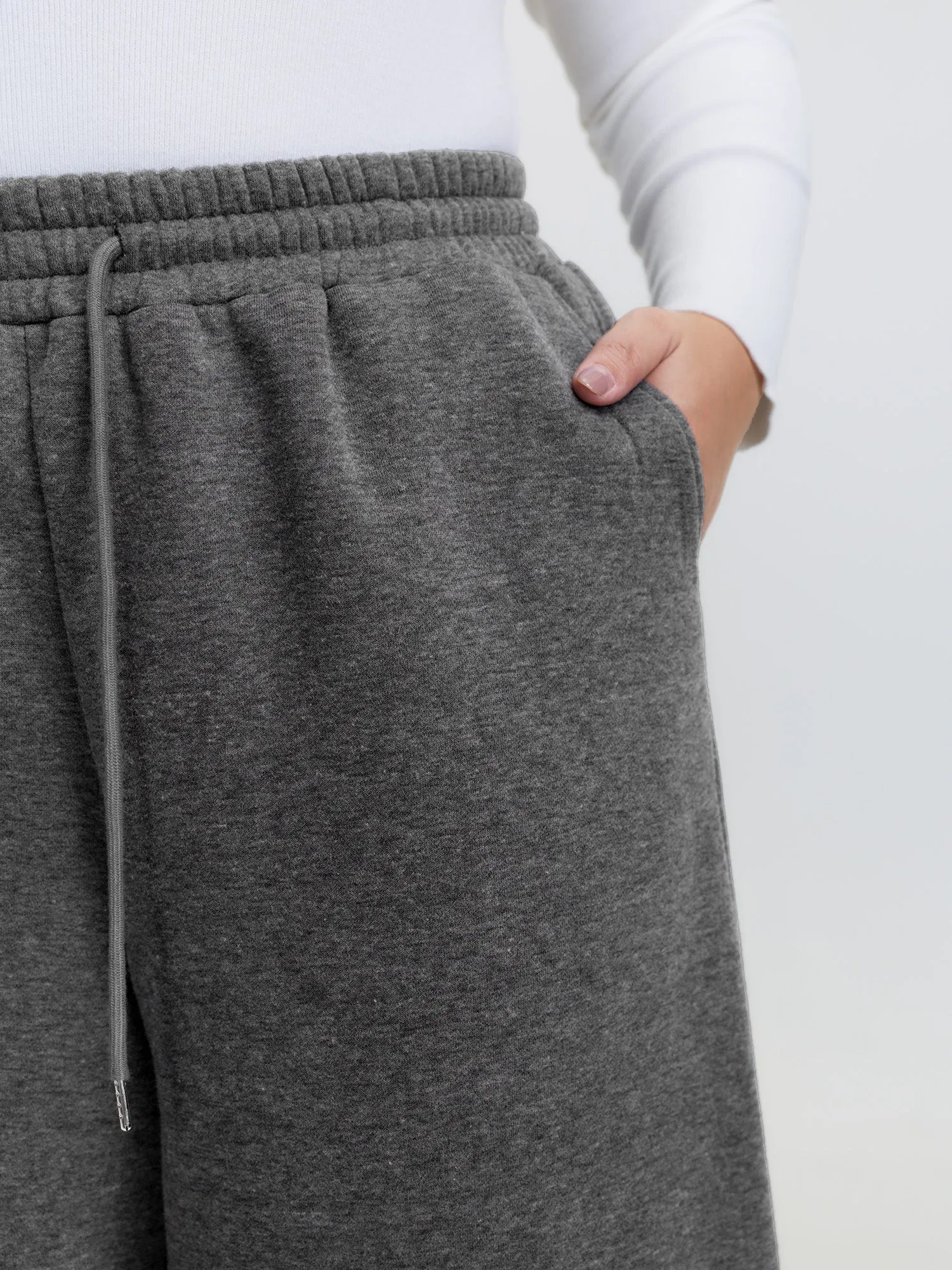 Fleece Lined Stretchy Drawstring Pants sold by Bloomchic product image thumbnail 4
