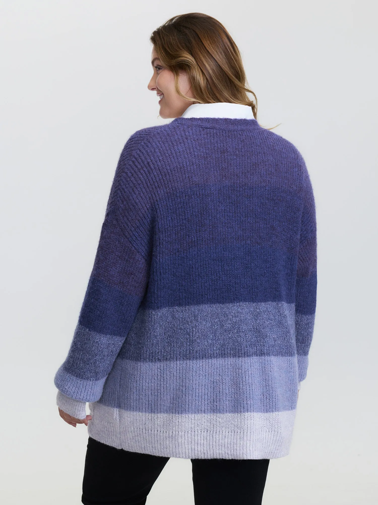 Super Stretchy Textured Pocket Knit Cardigan sold by Bloomchic product image thumbnail 4