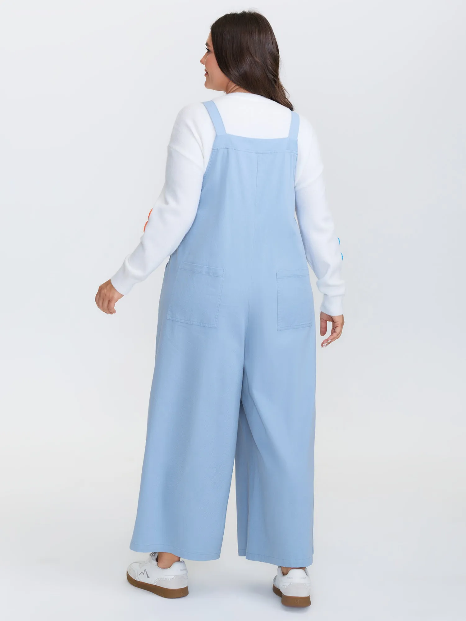 Pure Cotton Pleated Overall Jumpsuit sold by Bloomchic product image thumbnail 4
