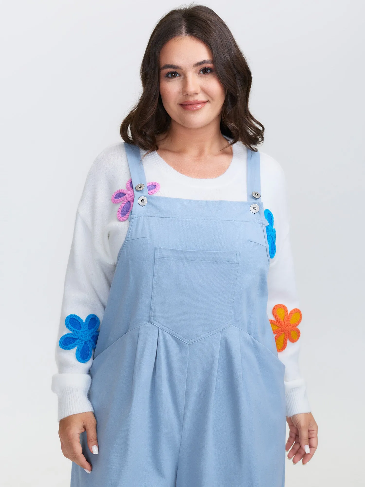 Pure Cotton Pleated Overall Jumpsuit sold by Bloomchic product image thumbnail 2