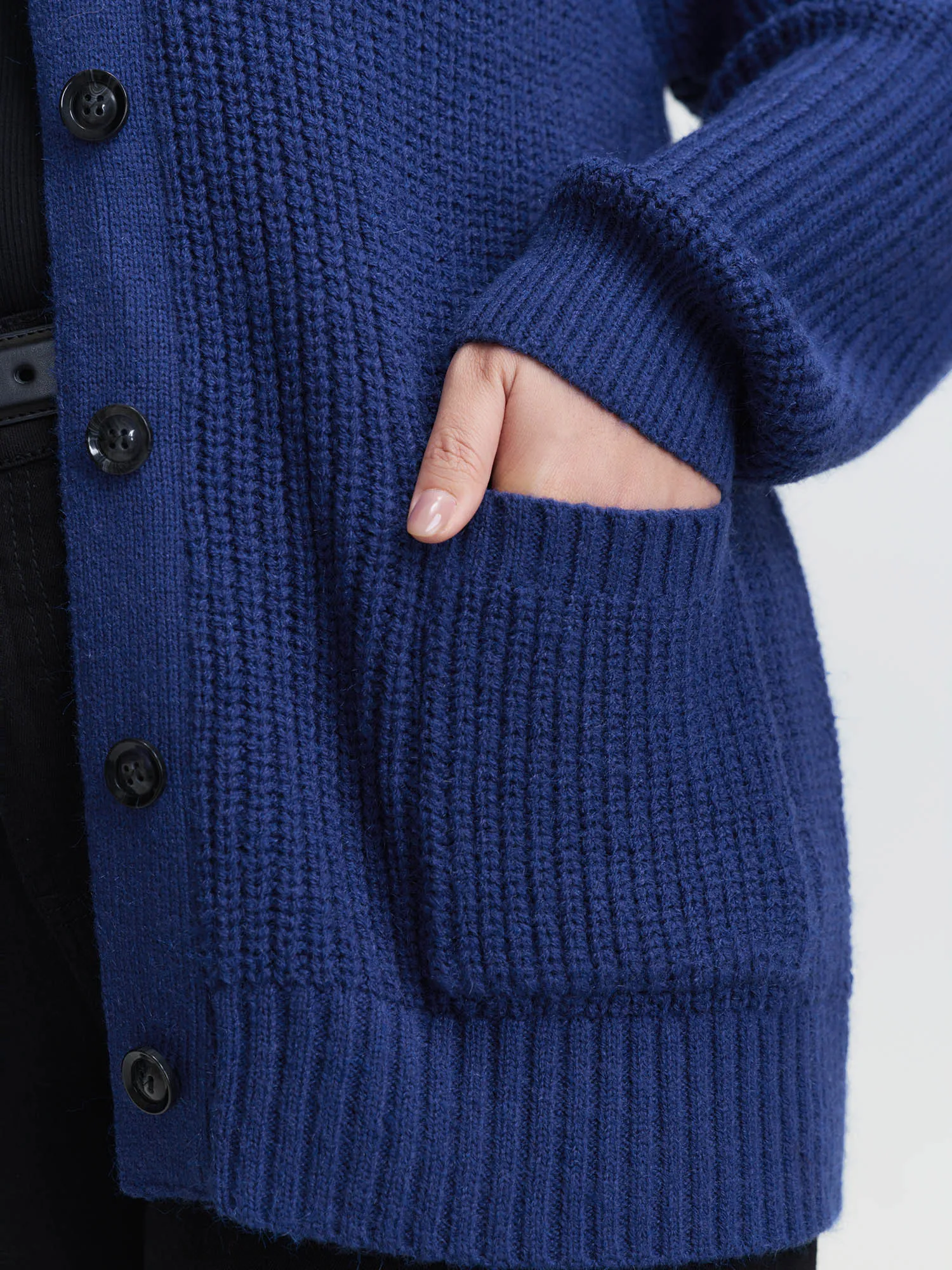 Textured V-Neck Button Knit Cardigan sold by Bloomchic product image thumbnail 5