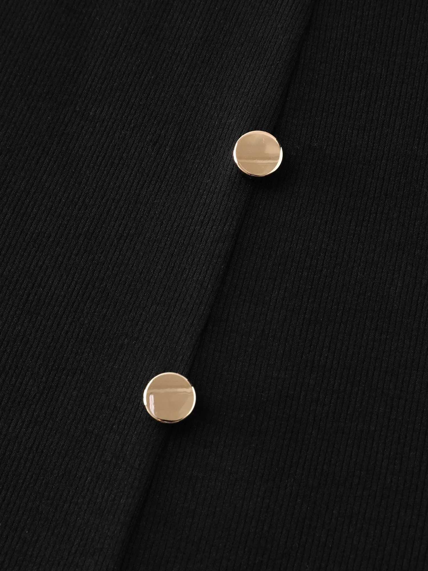 Mock Neck Button Waist-Defining Midi Dress sold by Bloomchic product image thumbnail 5