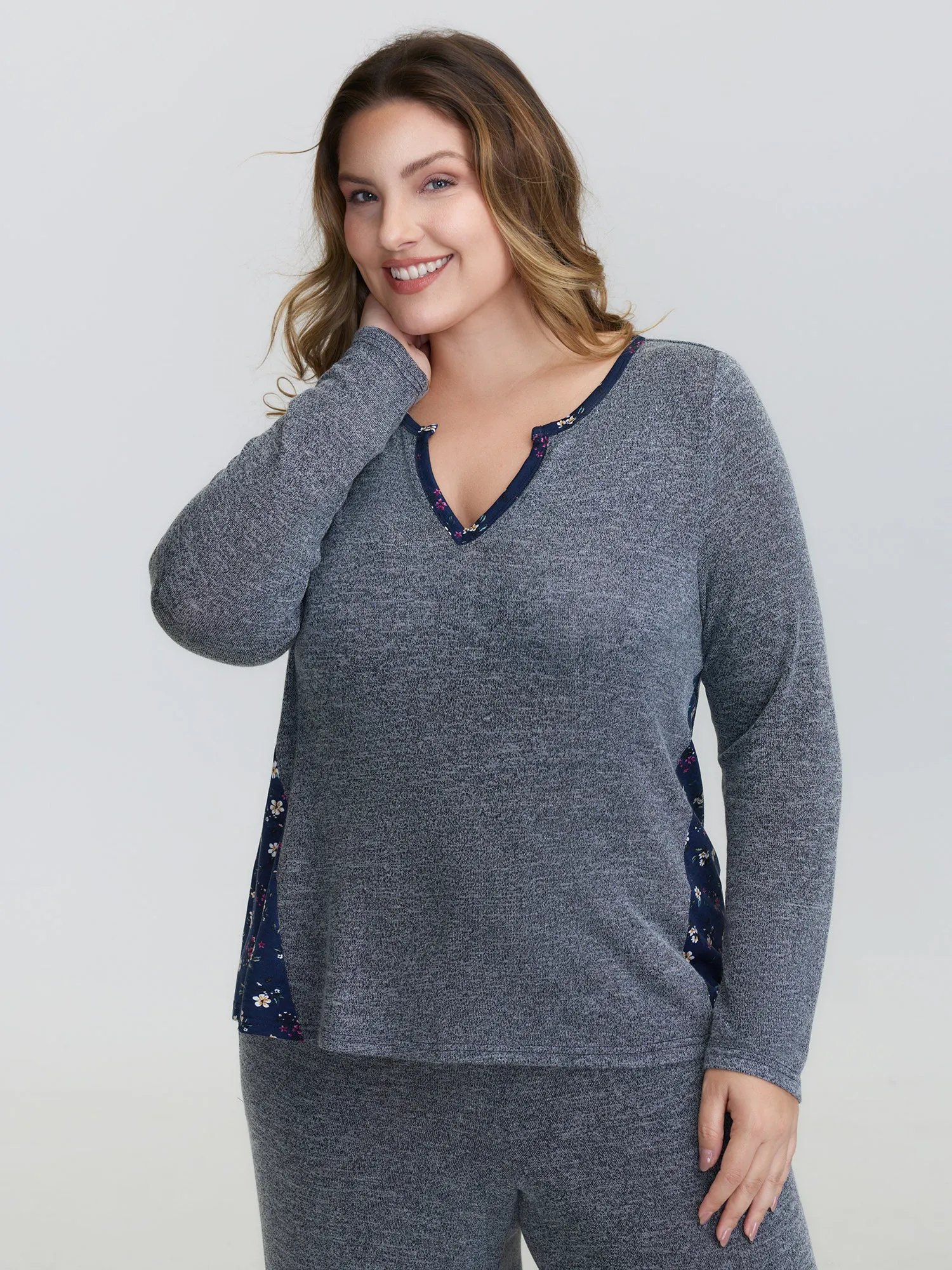 Floral Patchwork Drawstring Co-Ord Lounge Set sold by Bloomchic product image thumbnail 2