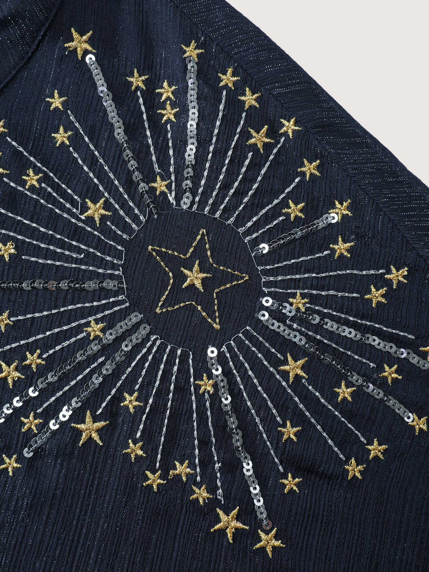 Floral Bead Embroidery Starry Blouse sold by Bloomchic product image thumbnail 5