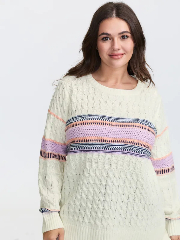 Boho Pattern Jacquard Pullover sold by Bloomchic