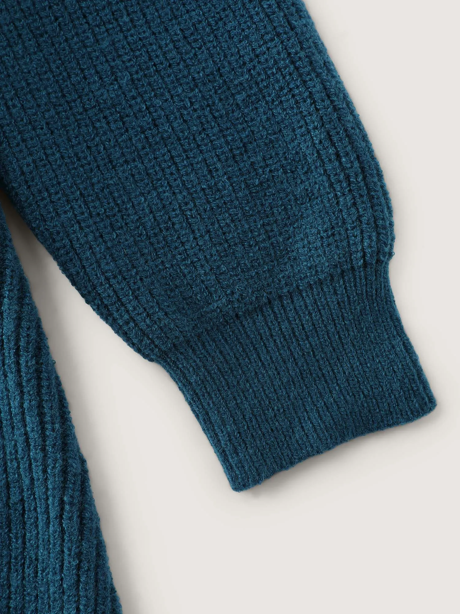 Hooded Textured Curvy Hem Sweater Dress sold by Bloomchic product image thumbnail 5