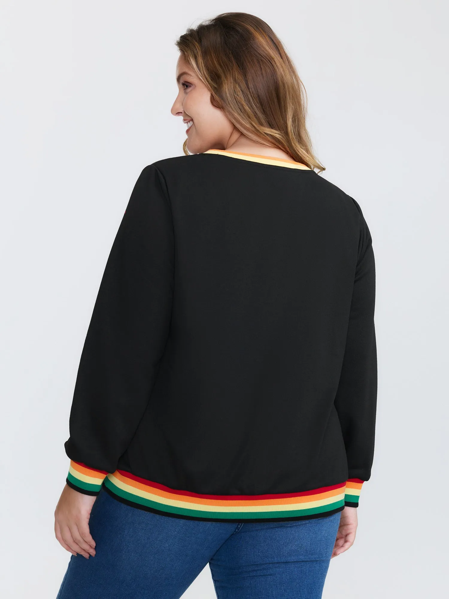 Sparkle in Love Embroidered Sweatshirt sold by Bloomchic product image thumbnail 4