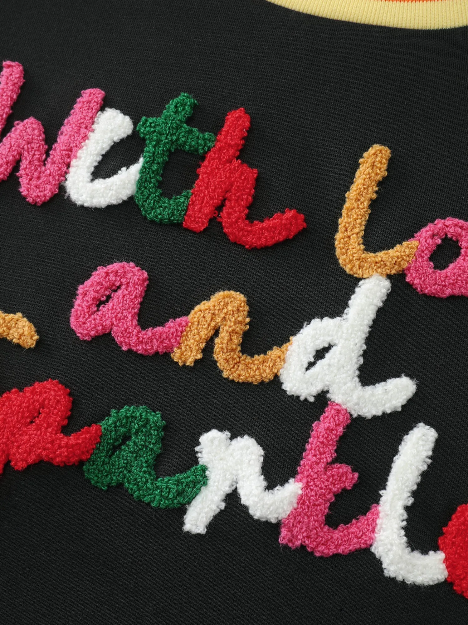 Sparkle in Love Embroidered Sweatshirt sold by Bloomchic product image thumbnail 5