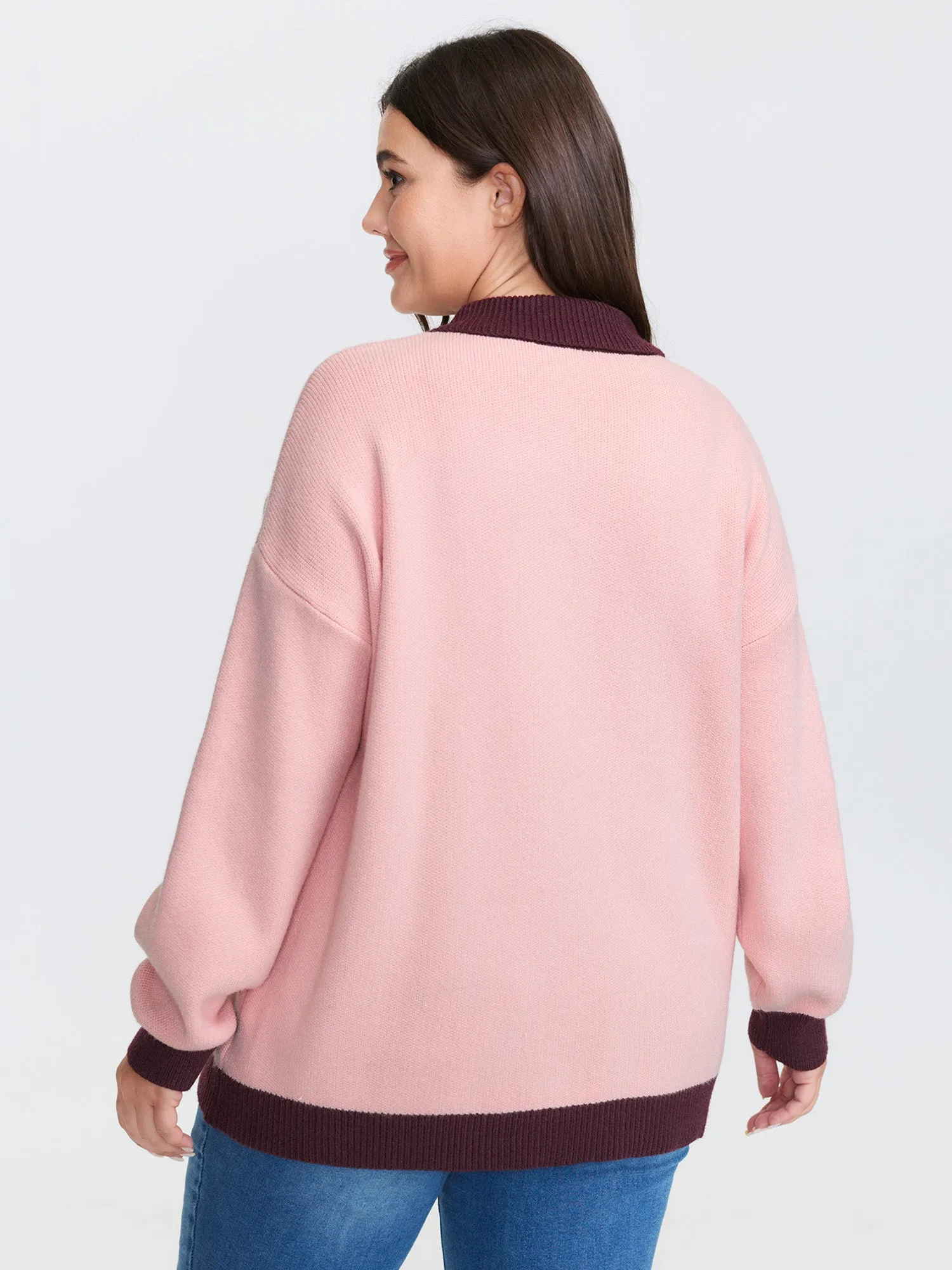 Supersoft Polo Collar Contrast Pullover sold by Bloomchic product image thumbnail 4