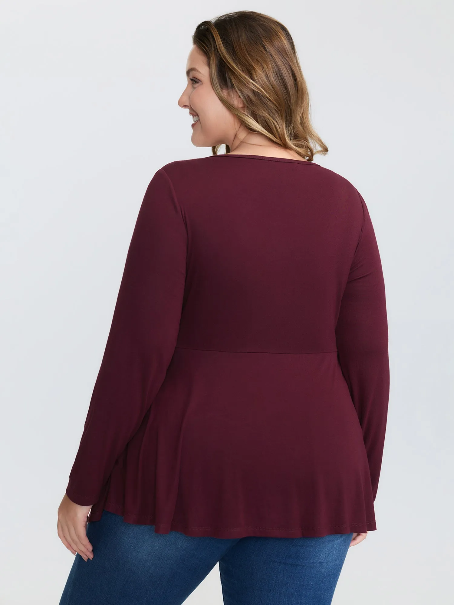 Supersoft 2-in-1 Front-Tie T-Shirt sold by Bloomchic product image thumbnail 4